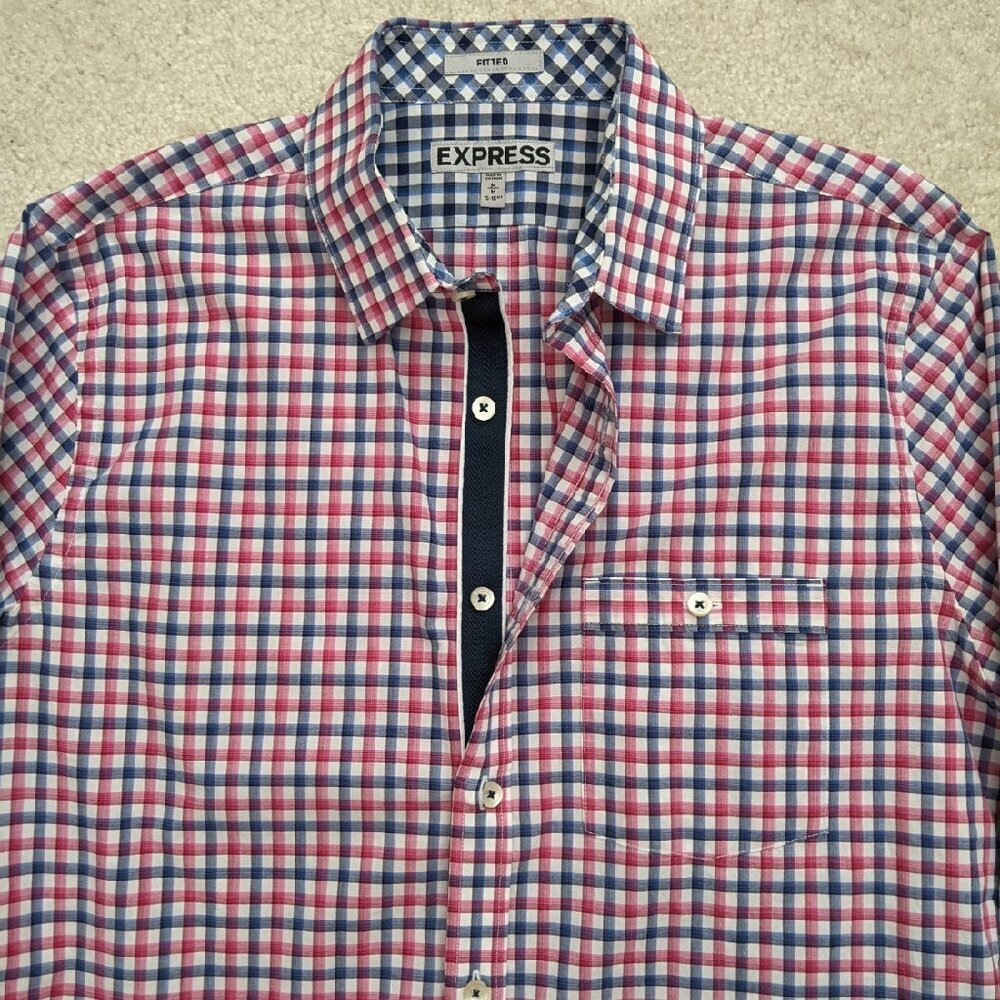 Express shirt size medium red white blue - Picture 4 of 5